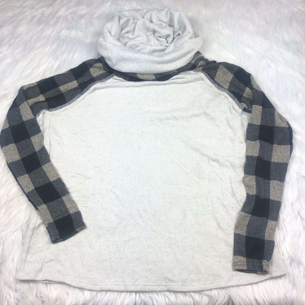 12pm By Mon Ami Sweatshirt Cowl Neck Long Sleeve